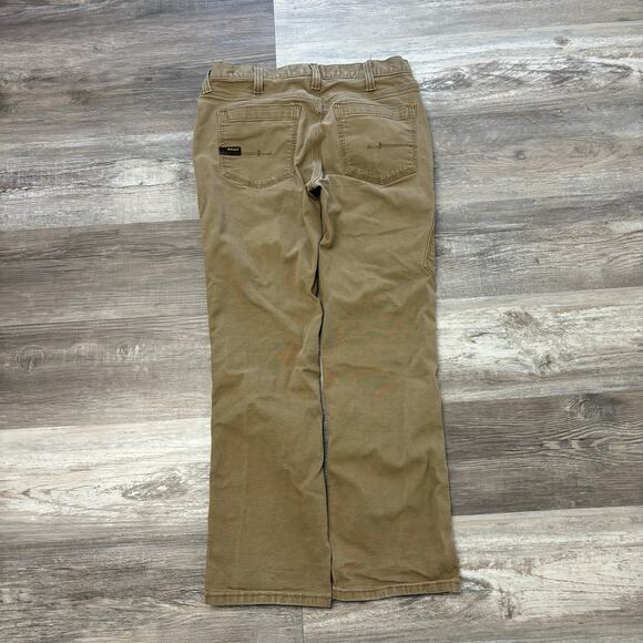 Ariat Rebar M7 Mens 32x29 Slim Fit Straight Leg Workwear Khaki Cargo Pants - Picture 2 of 13
